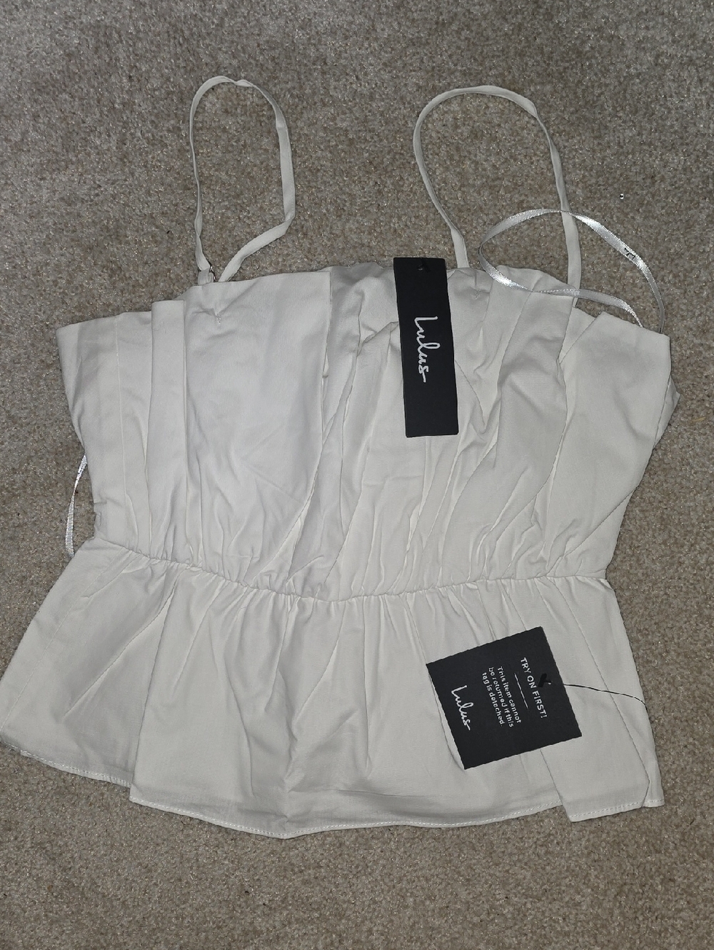 Lulu's White Spaghetti Strap
